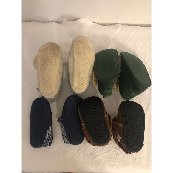 Bundle of Four (4) Gender Neutral Baby Shoes Janie & Jack Jack & Lily - Picture 3 of 7